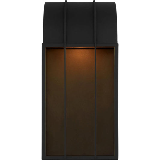 Veronica Large Wall Lantern by Visual Comfort & Co. in textured black. Made from stonestrong in a unique style.