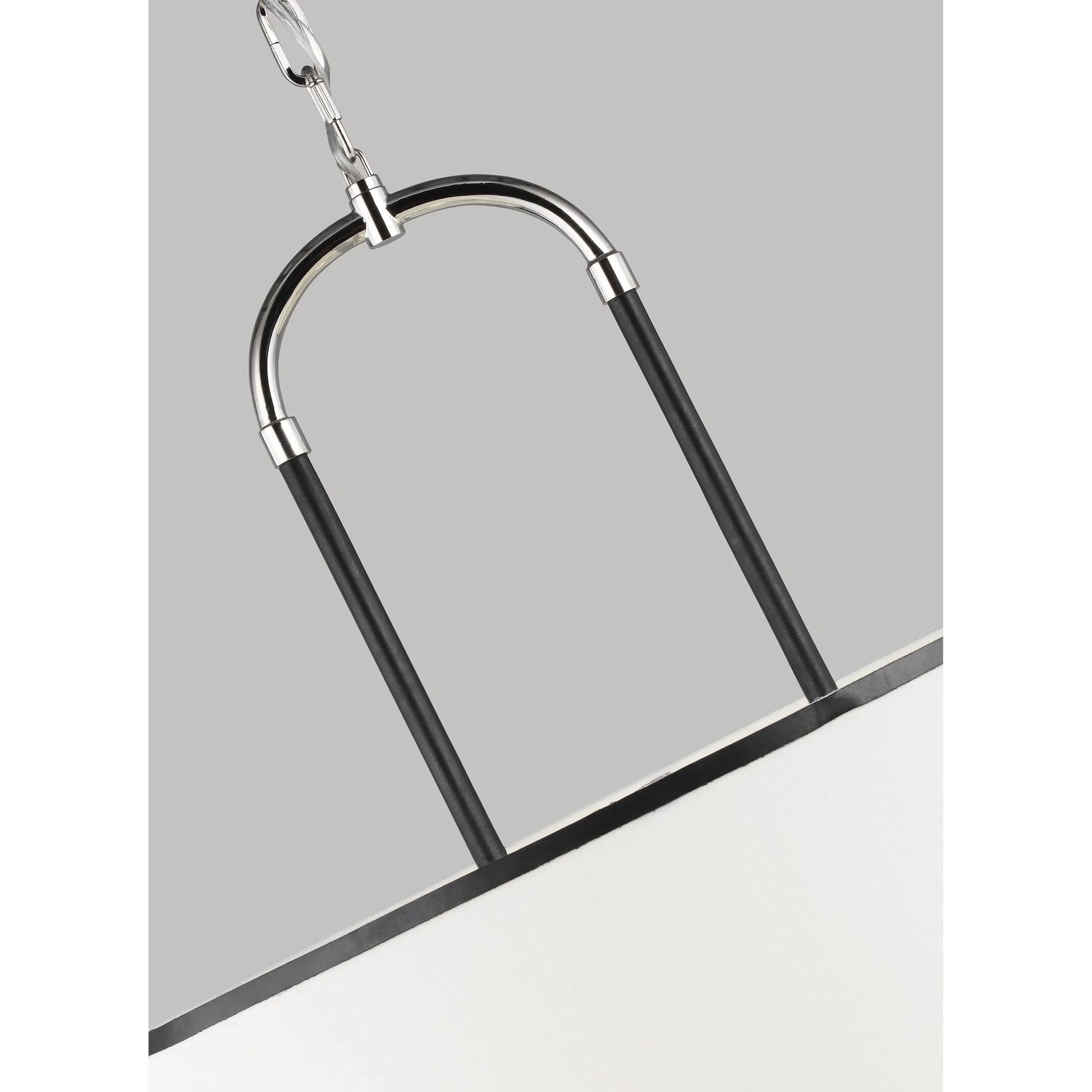 Katie Large Pendant by Visual Comfort & Co. in time worn brass. Made from steel in a unique style.