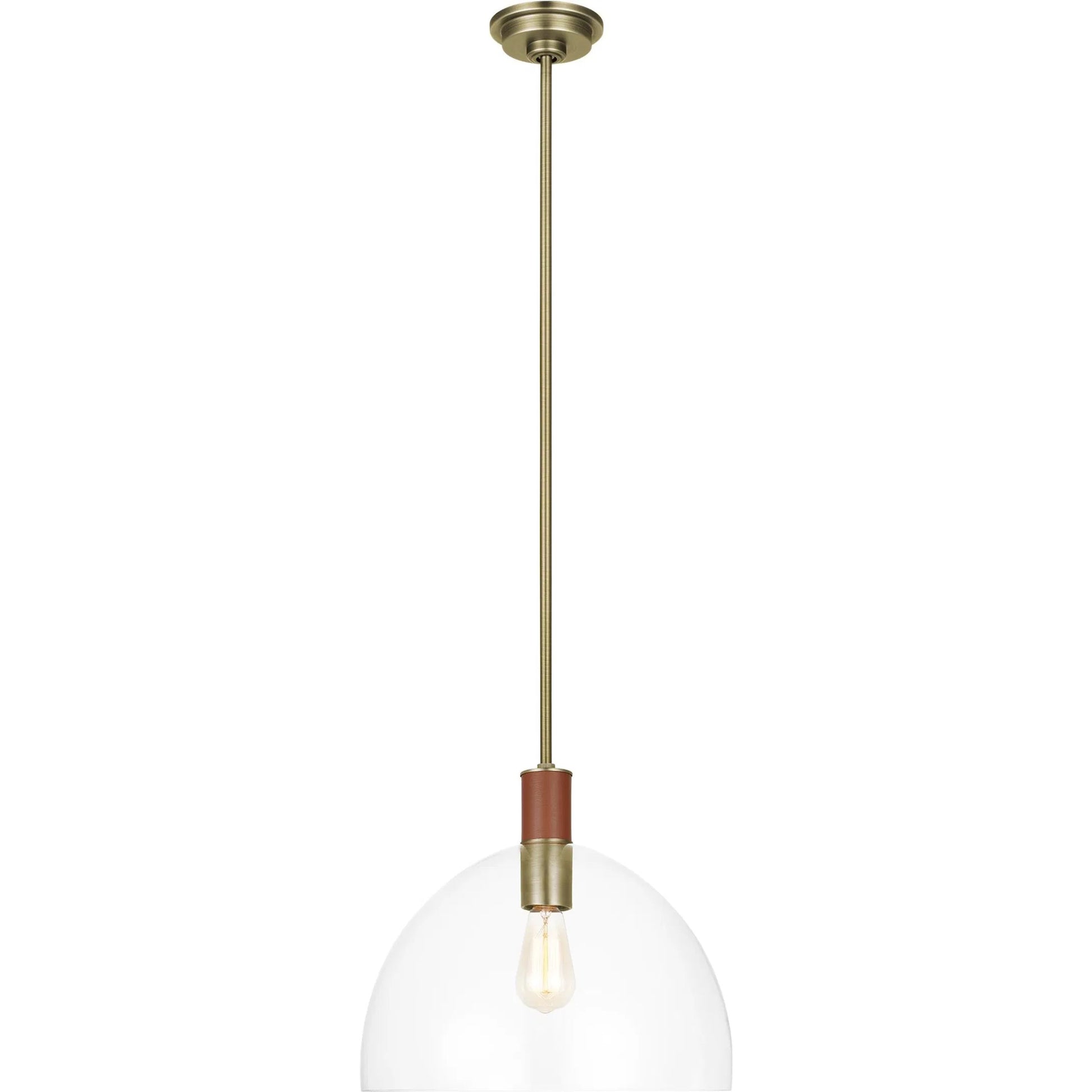 Hadley Large Pendant by Visual Comfort & Co.. Made from steel in a unique style.