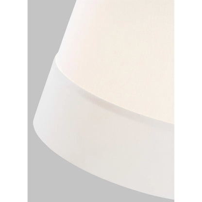 Ivie Medium Pendant by Visual Comfort & Co. in time worn brass. Made from steel in a unique style.