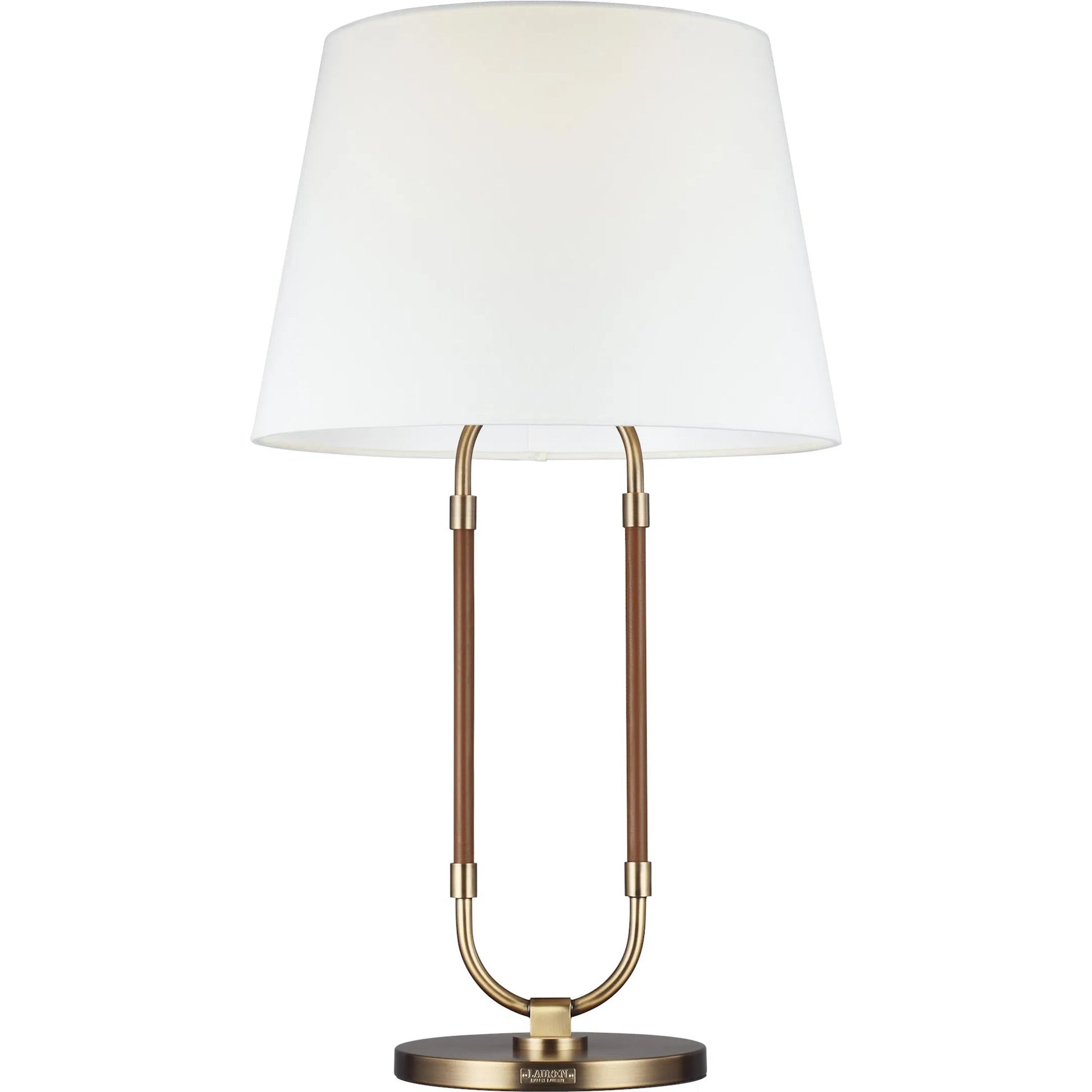 Katie Table Lamp by Visual Comfort & Co. in time worn brass. Made from steel in a unique style.