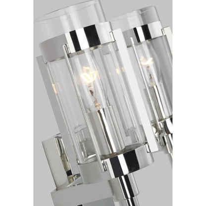 Flynn 2 - Light Vanity by Visual Comfort & Co. in aged iron. Made from unique in a cottage & farmhouse style.