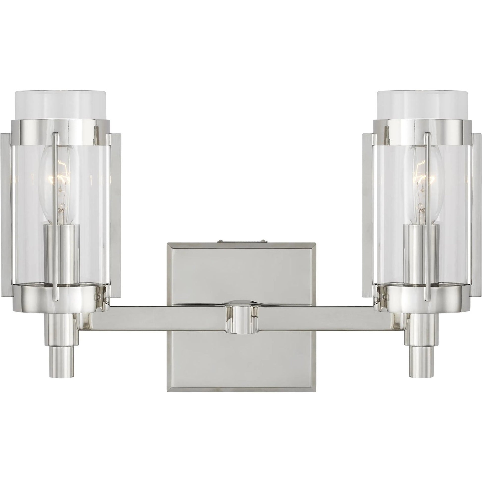 Flynn 2 - Light Vanity by Visual Comfort & Co. in aged iron. Made from unique in a cottage & farmhouse style.