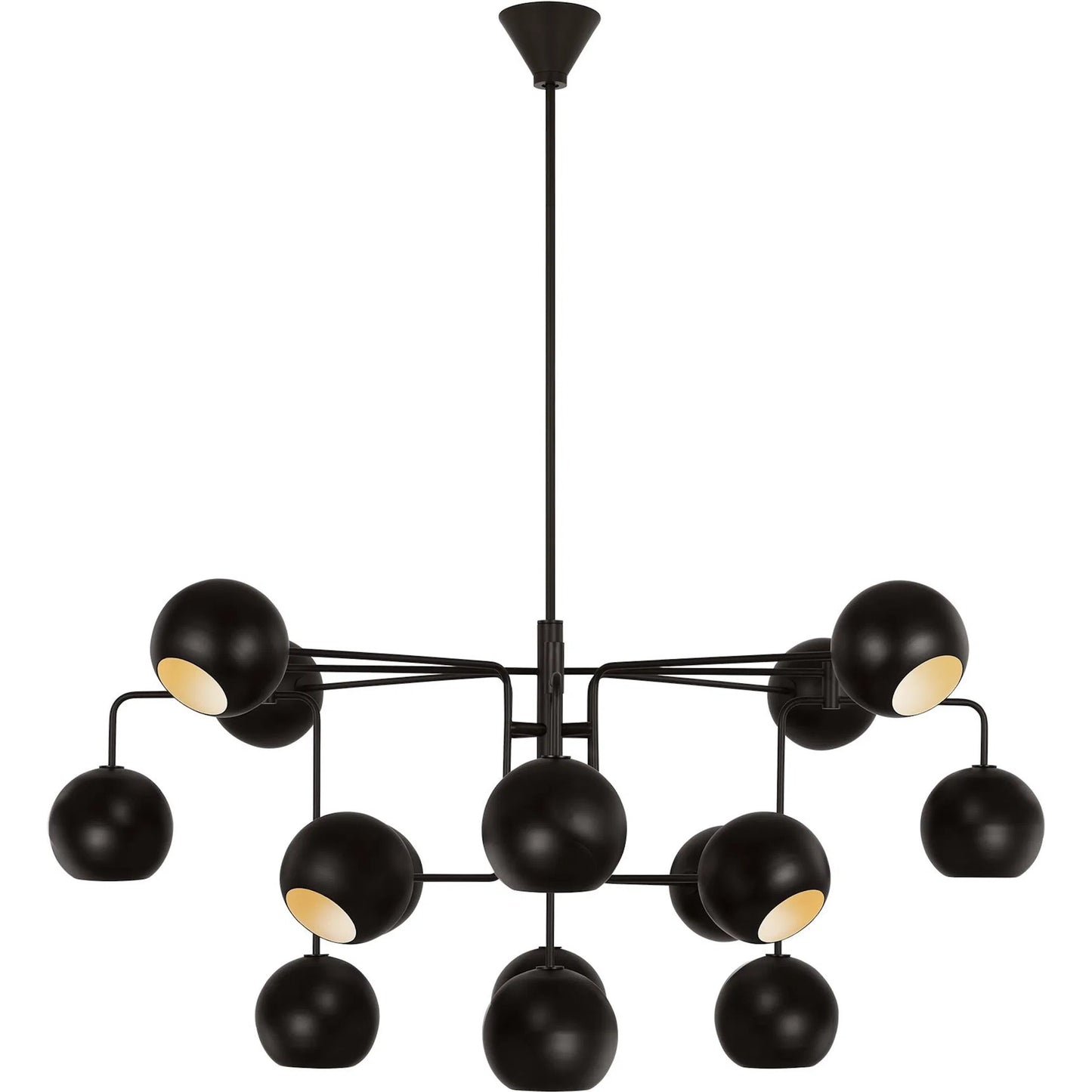 002 SI-2235311 | Primary Silo | Chaumont Large Chandelier by Visual Comfort & Co. in aged iron. Made from unique in a modern style.