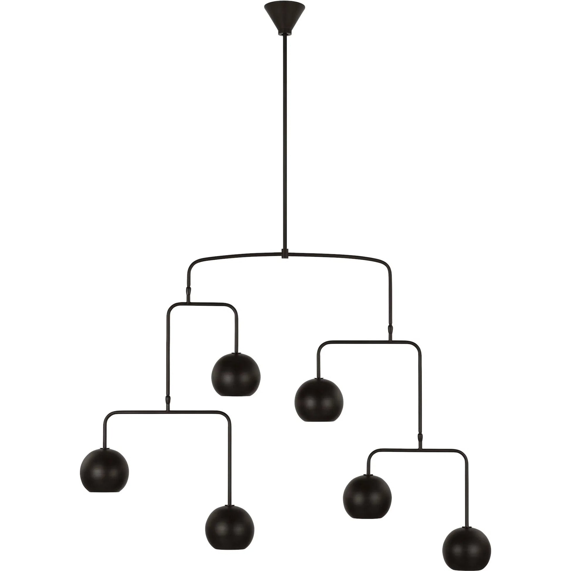 Chaumont Extra Large Chandelier by Visual Comfort & Co. in aged iron. Made from unique in a modern style.