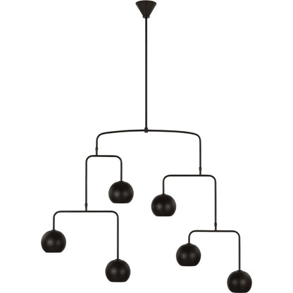 Chaumont Extra Large Chandelier by Visual Comfort & Co. in aged iron. Made from unique in a modern style.