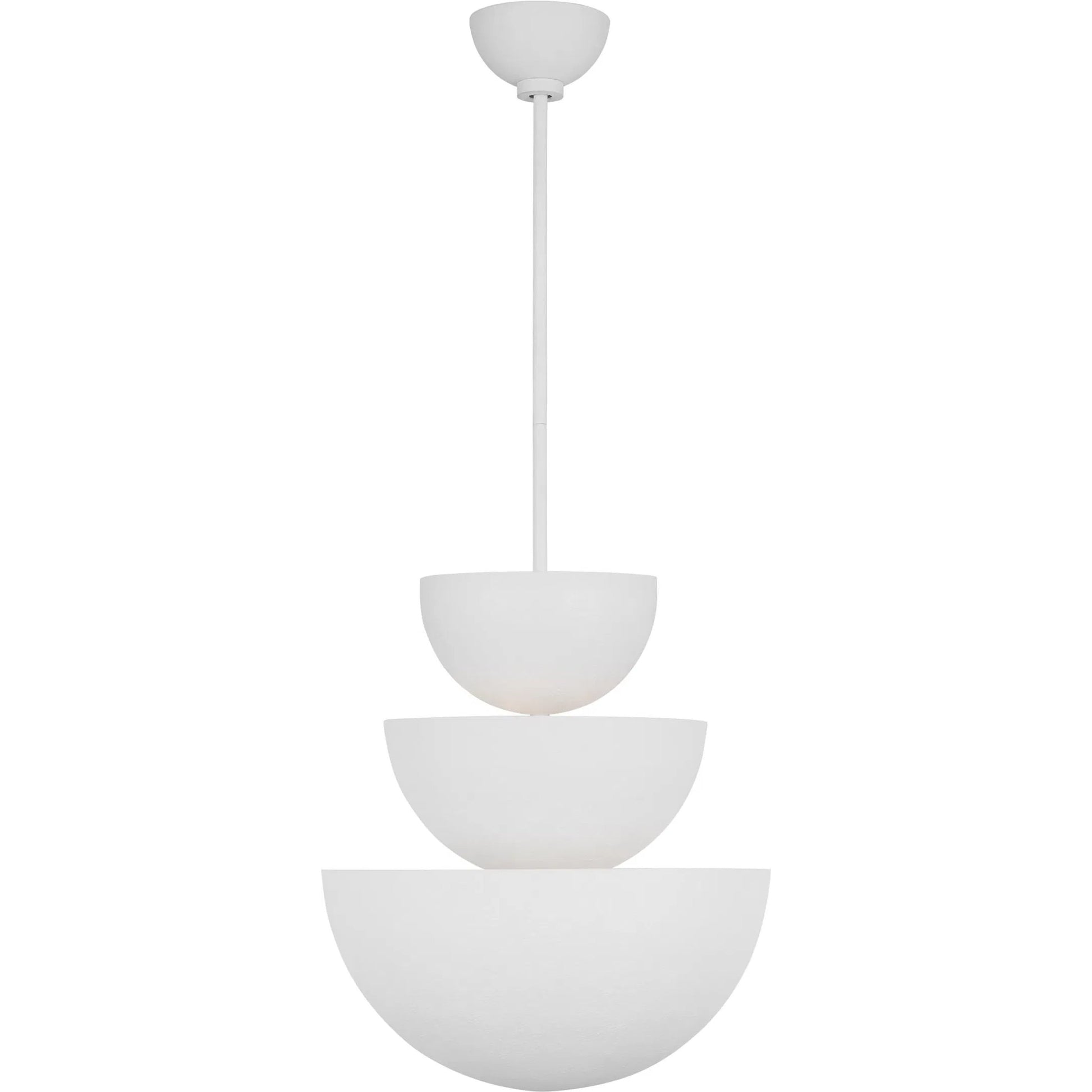 Beaunay Large Chandelier by Visual Comfort & Co. in cast plaster. Made from unique in a unique style.