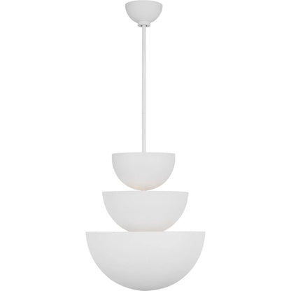 Beaunay Large Chandelier by Visual Comfort & Co. in cast plaster. Made from unique in a unique style.