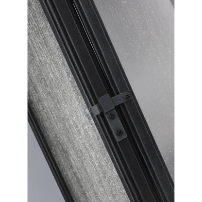 Shepherd  Sconce by Generation Lighting in dark weathered zinc. Made from stonestrong in a traditional style.