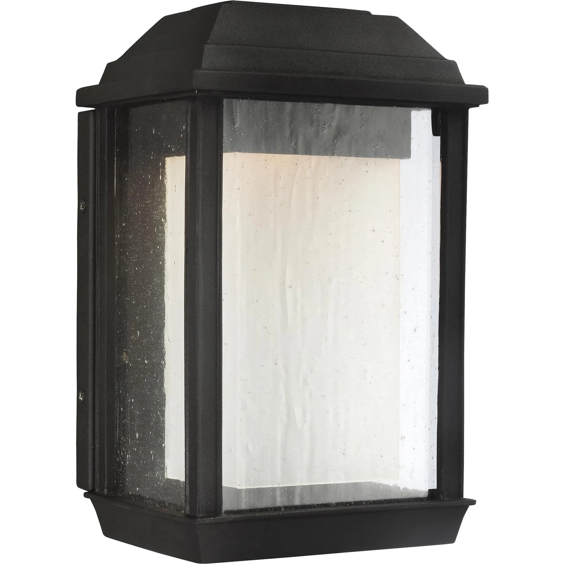 McHenry Small LED Lantern by Visual Comfort & Co. in textured black. Made from stonestrong in a unique style.