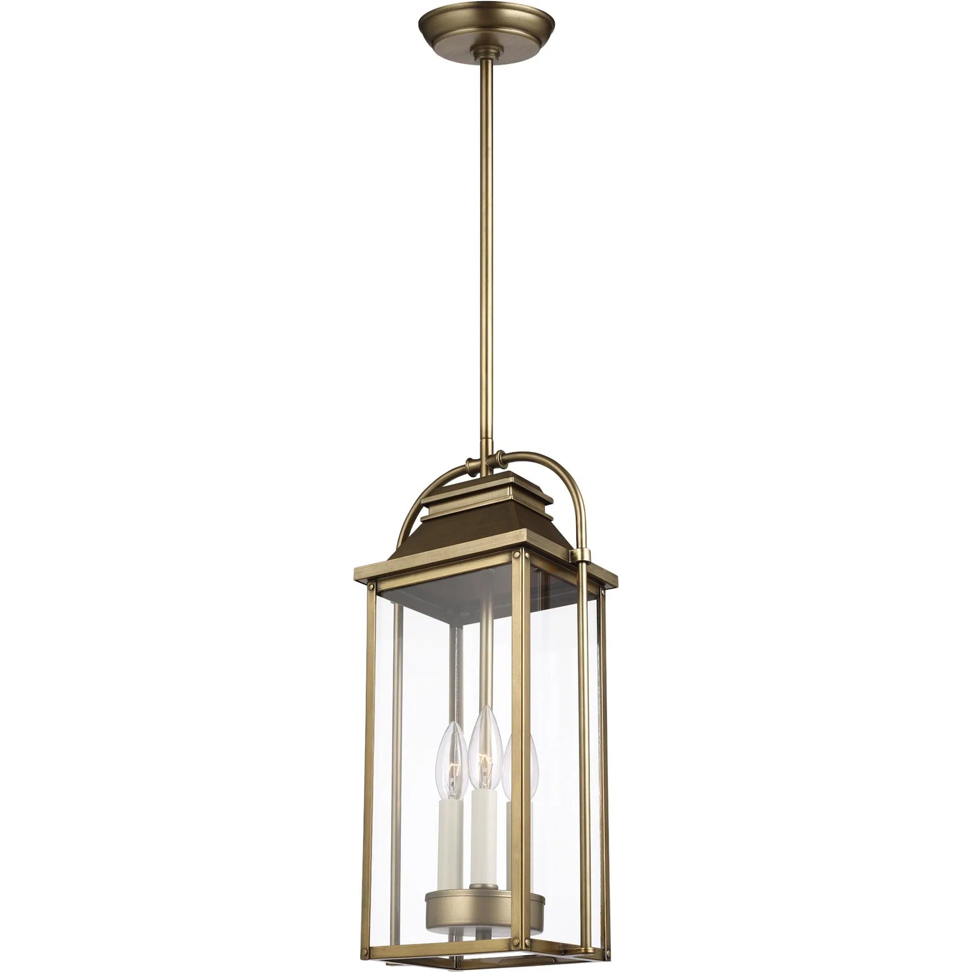 Wellsworth Pendant by Generation Lighting. Made from cast aluminum in a traditional style.