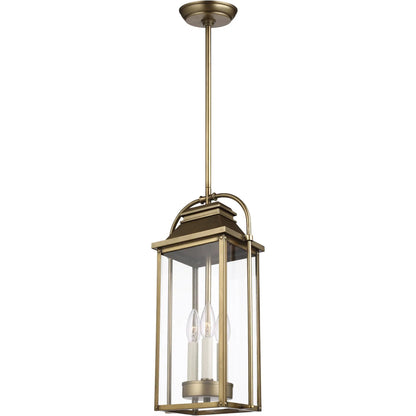 Wellsworth Pendant by Generation Lighting. Made from cast aluminum in a traditional style.