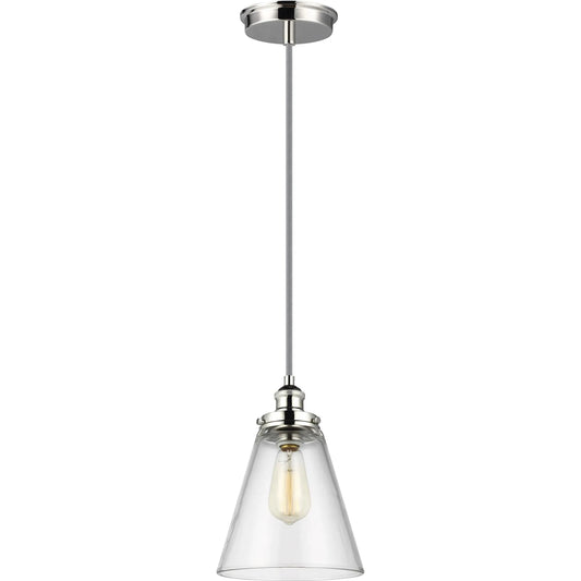 Baskin Pendant by Generation Lighting. Made from steel in a transitional style.