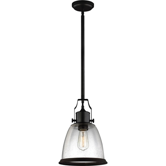 Hobson Pendant Medium by Generation Lighting. Made from steel in a cottage & farmhouse style.