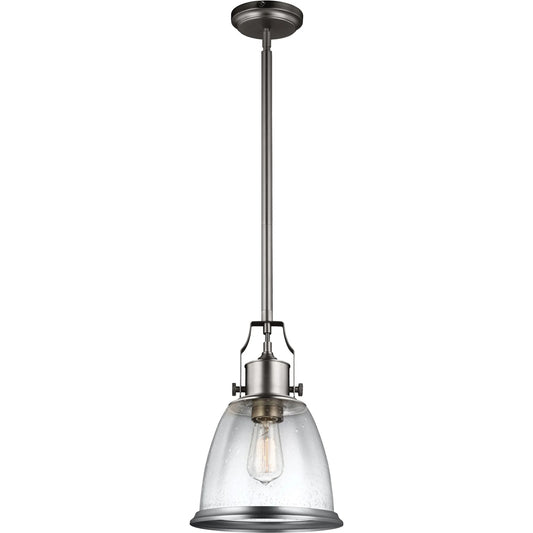 Hobson Pendant Medium by Generation Lighting. Made from steel in a cottage & farmhouse style.