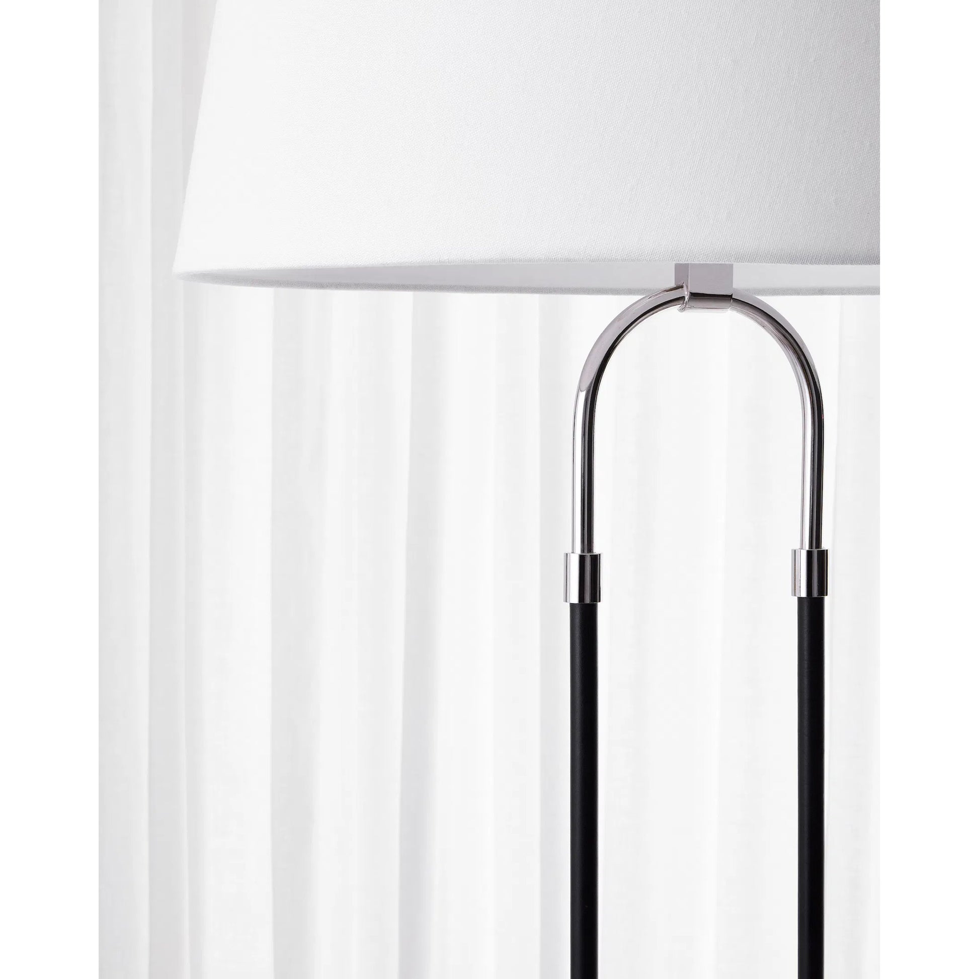 Katie Floor Lamp by Visual Comfort & Co. in time worn brass. Made from steel in a unique style.