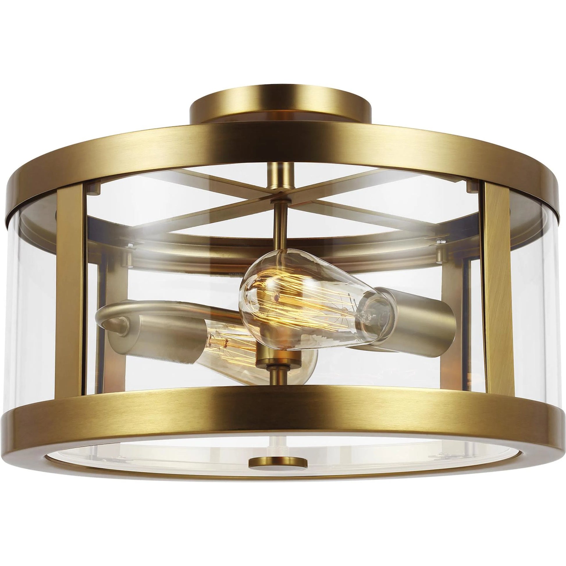 Harrow Semi Flush Mount by Generation Lighting. Made from steel in a transitional style.