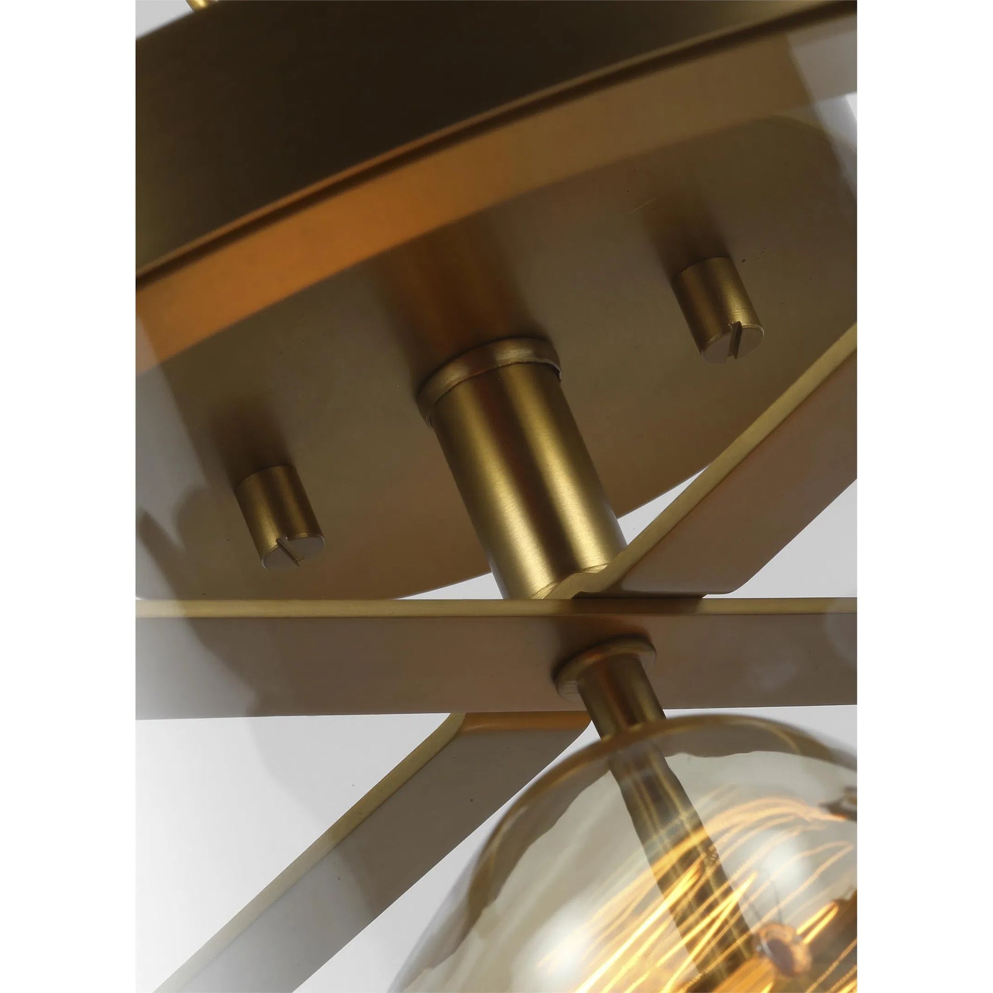Harrow Semi Flush Mount by Generation Lighting. Made from steel in a transitional style.
