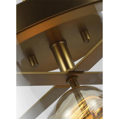 Harrow Semi Flush Mount by Generation Lighting. Made from steel in a transitional style.