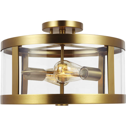 Harrow Semi Flush Mount by Generation Lighting. Made from steel in a transitional style.