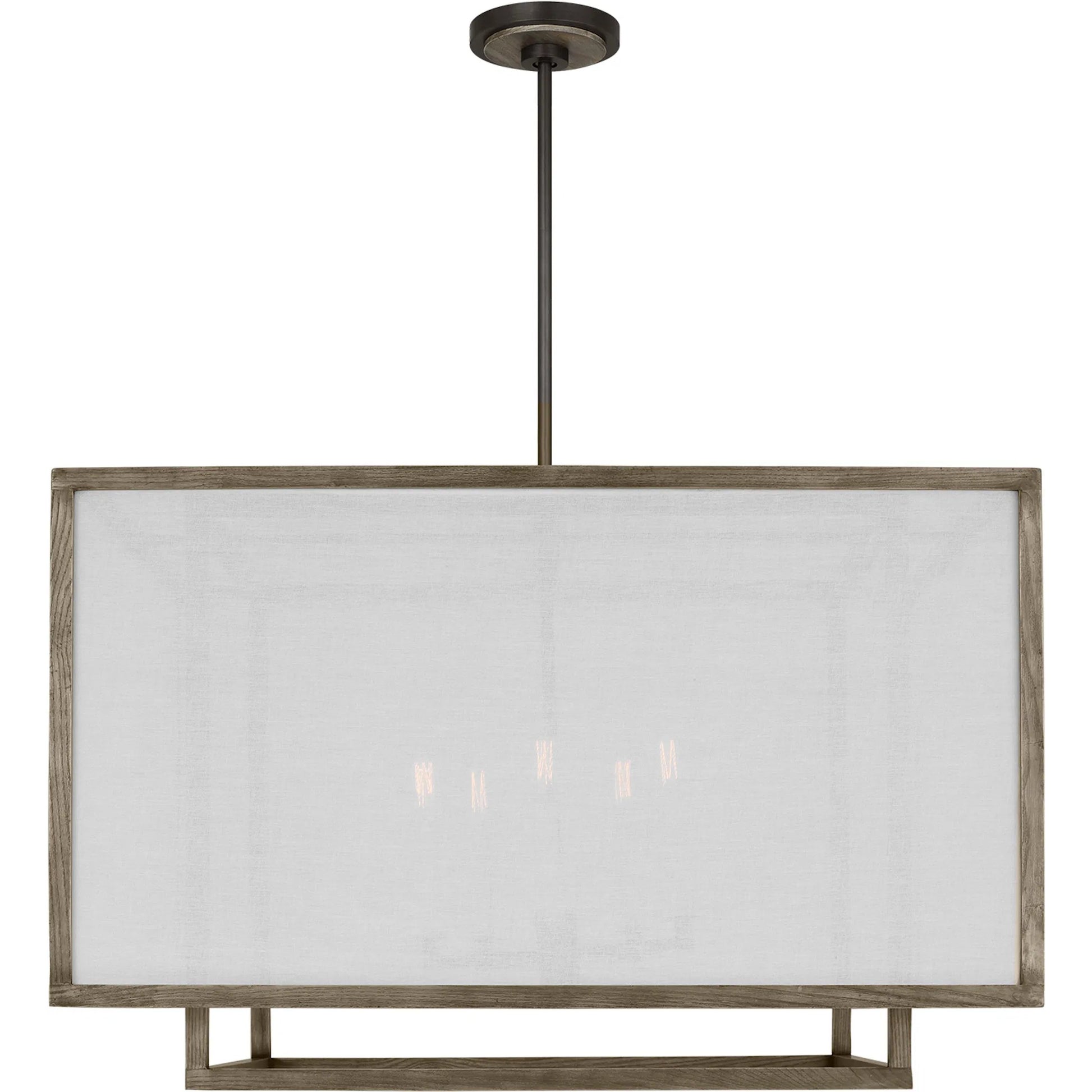 Brockway Extra Large Lantern by Visual Comfort & Co. in weathered oak wood. Made from unique in a unique style.