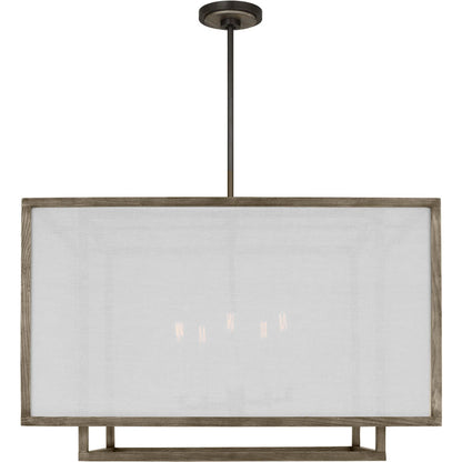 Brockway Extra Large Lantern by Visual Comfort & Co. in weathered oak wood. Made from unique in a unique style.