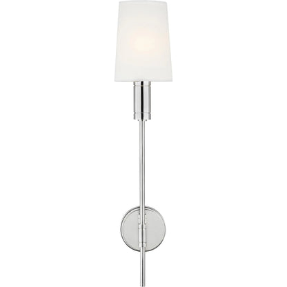 Beckham Modern Sconce by Visual Comfort & Co. in burnished brass. Made from steel in a unique style.