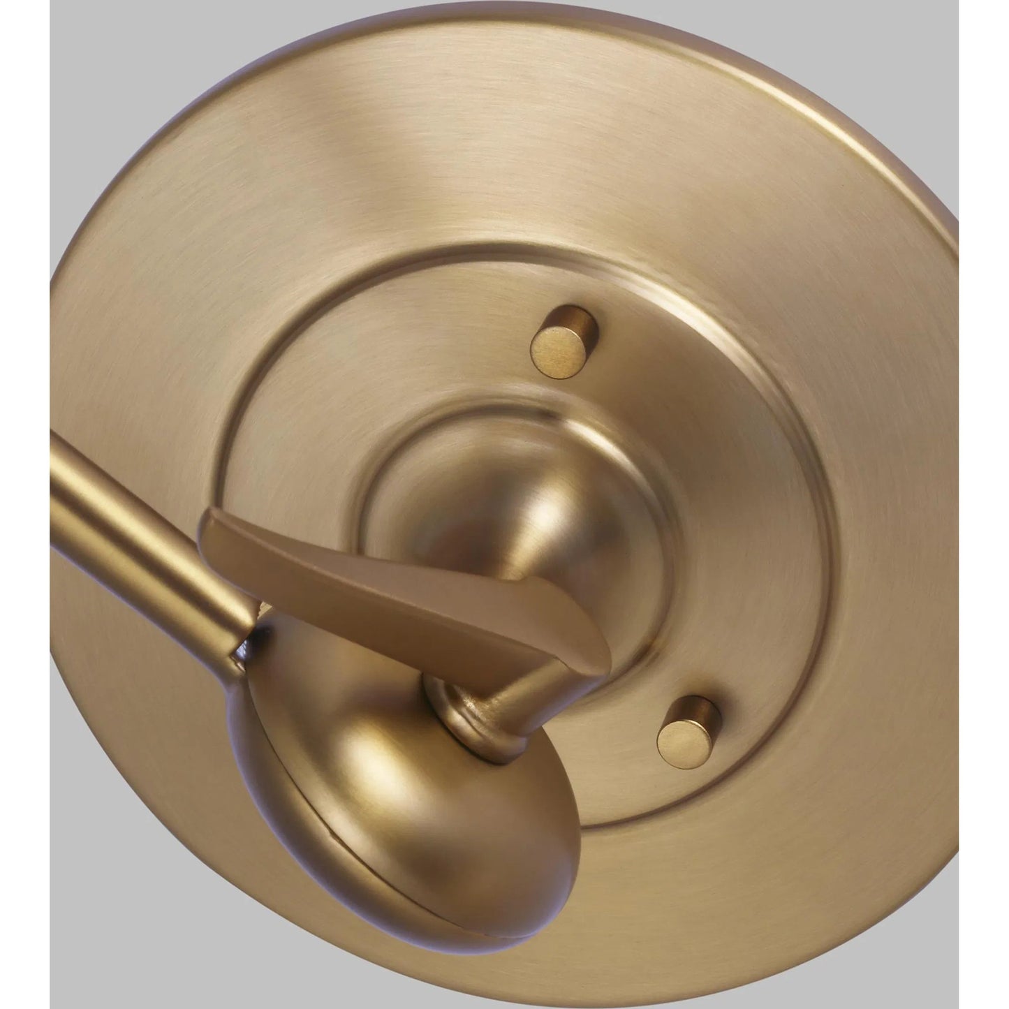 006 SI-2235877 | Closeup | Signoret Library Sconce by Visual Comfort & Co. in burnished brass. Made from steel in a unique style.