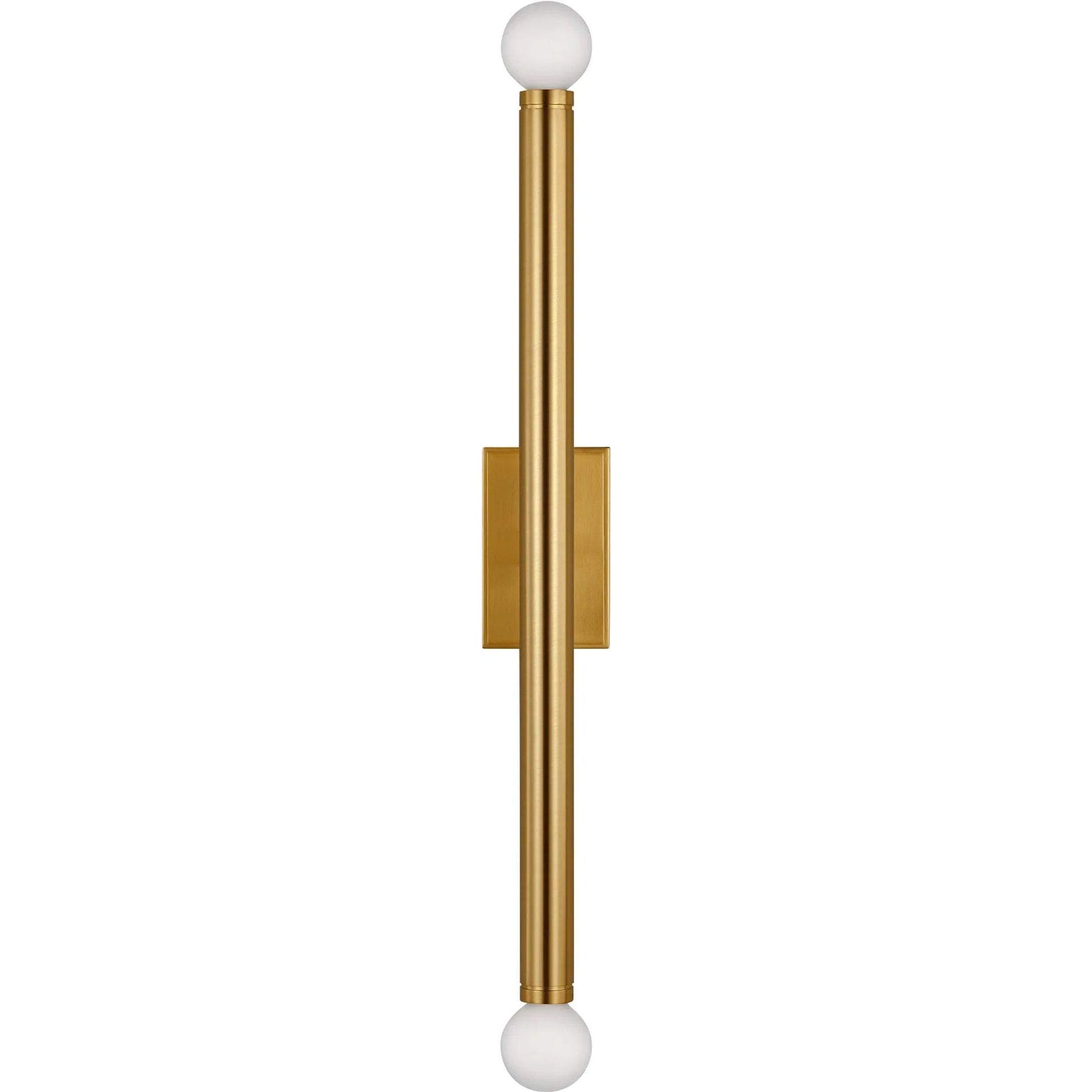 Beckham Modern Large Single Sconce by Visual Comfort & Co. in burnished brass. Made from steel in a unique style.