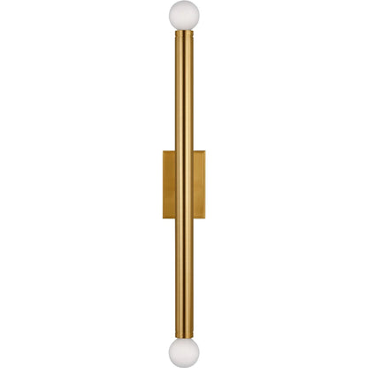 Beckham Modern Large Single Sconce by Visual Comfort & Co. in burnished brass. Made from steel in a unique style.