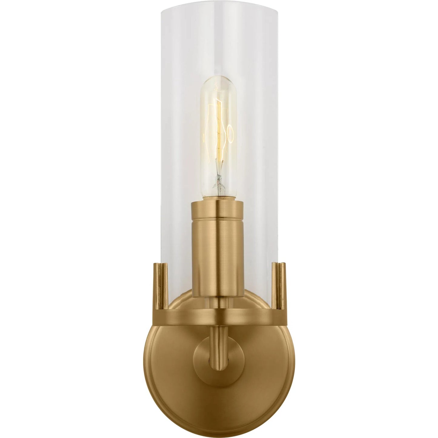 002 SI-2235890 | Primary Silo | Mezzo Small Sconce by Visual Comfort & Co. in burnished brass. Made from unique in a unique style.