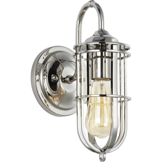 Urban Renewal 1-Light Sconce by Generation Lighting. Made from steel in a transitional style.