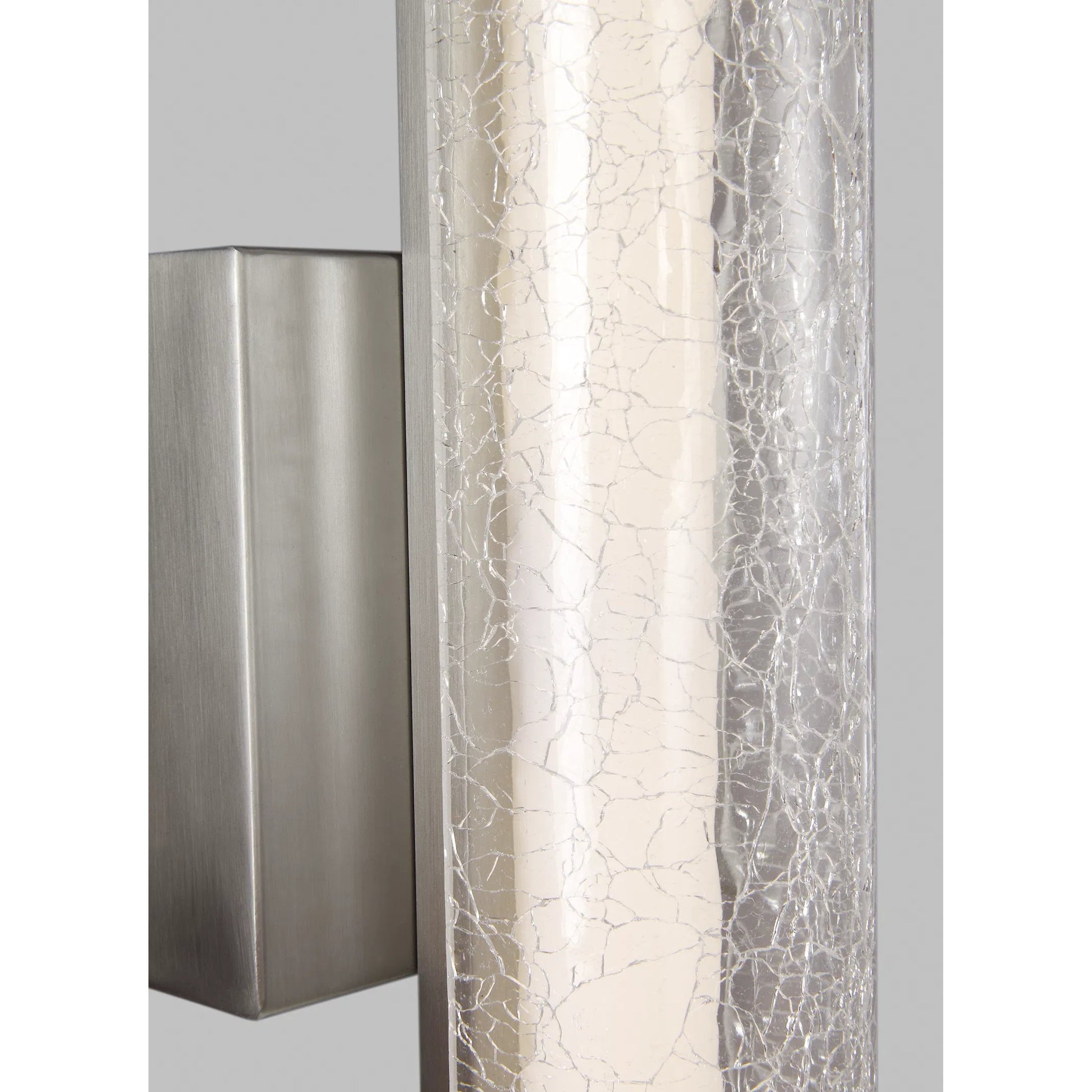 Cutler 24" Crackle Glass LED Vanity by Visual Comfort & Co.. Made from steel in a unique style.