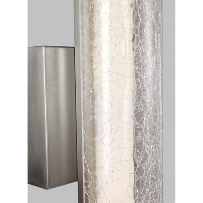 Cutler 24" Crackle Glass LED Vanity by Visual Comfort & Co.. Made from steel in a unique style.
