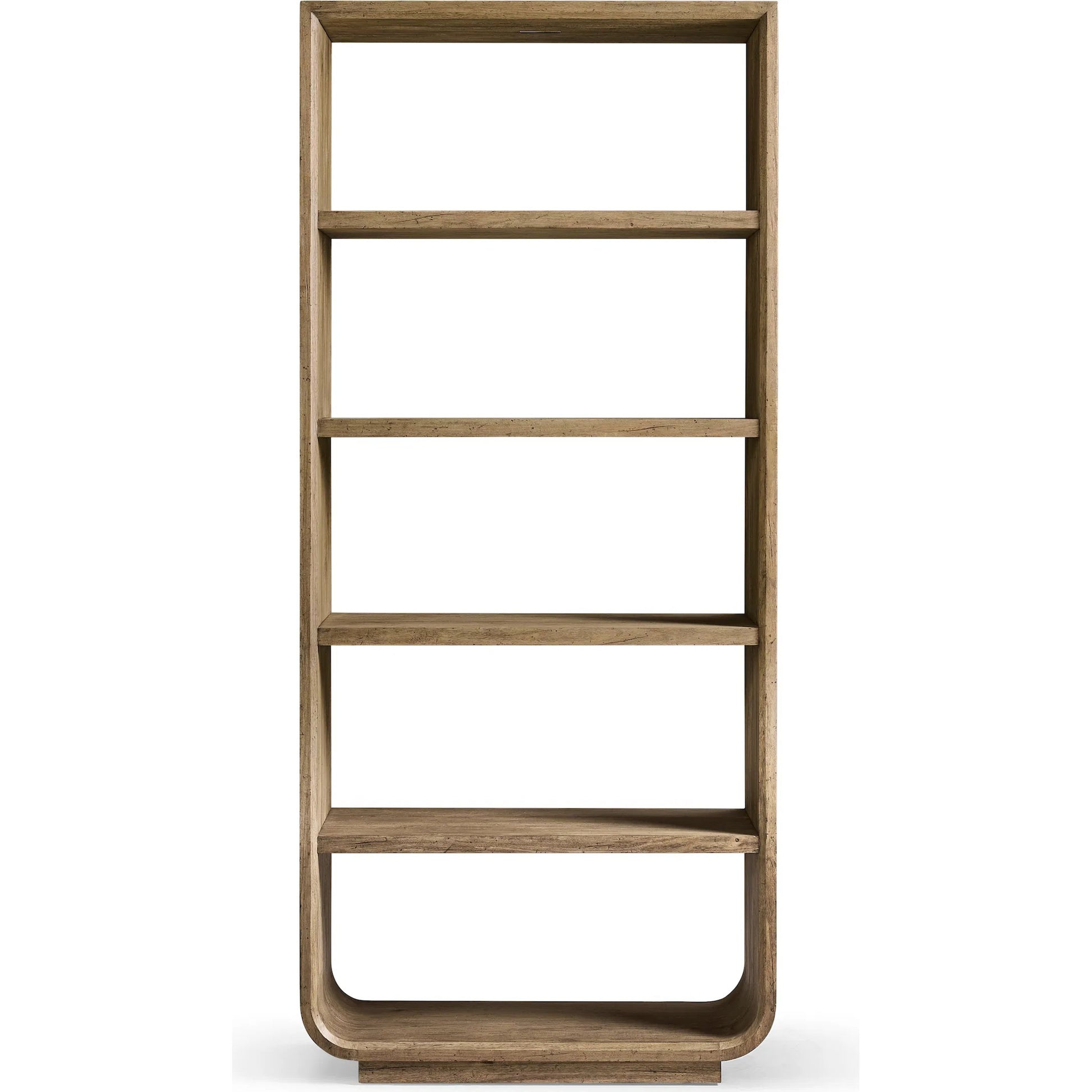 Stone Ridge Etagere by Jonathan Charles in tully light acacia. Made from acacia veneer in a transitional style.