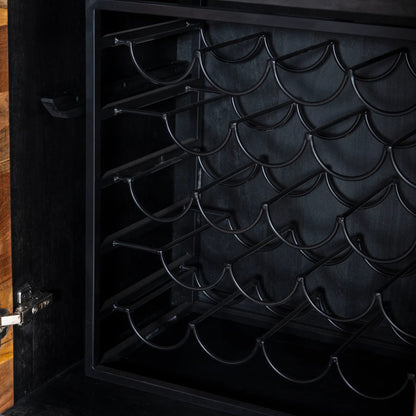 Tularosa 72" Bar Cabinet by World Interiors in brown and natural. Made from acacia wood in a cottage & farmhouse style.