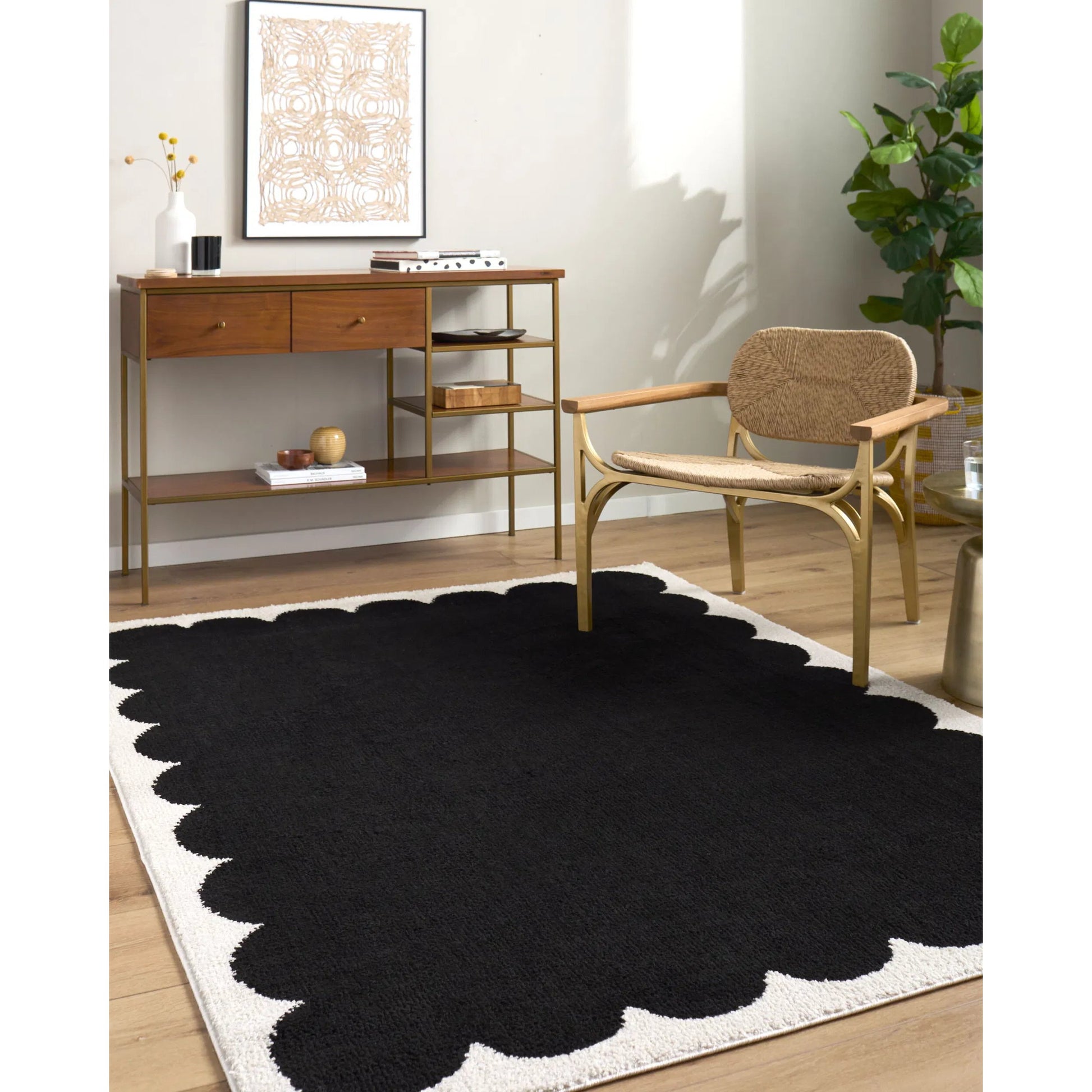 Fossay Shag FSG-2342 Rug by Livabliss. Made from polyester in a unique style.