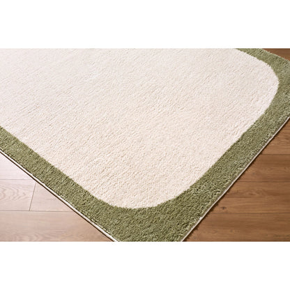 Fossay Shag FSG-2344 Rug by Livabliss in cream, olive. Made from polyester in a unique style.