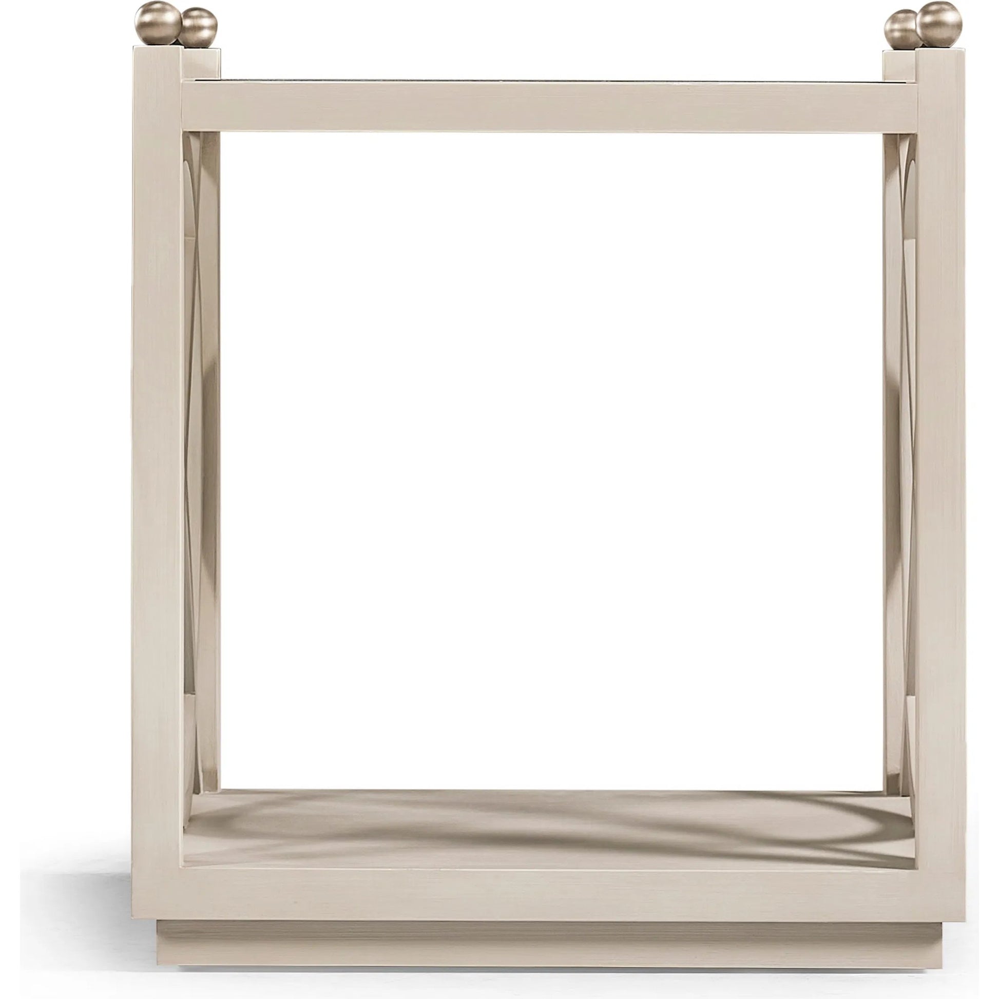 Orion End Table by Jonathan Charles in london mist. Made from acacia in a transitional style.