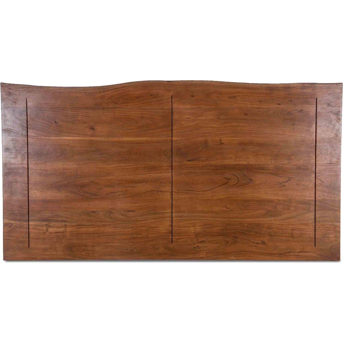 003 SI-2065567 | Additional Silo | Palermo Live Edge Bed by World Interiors in raw walnut, ebony. Made from acacia wood, iron in a modern style.