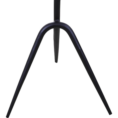 Glacier 18" Accent Table by World Interiors in powder coated black. Made from marble reclaimed iron in a modern style.