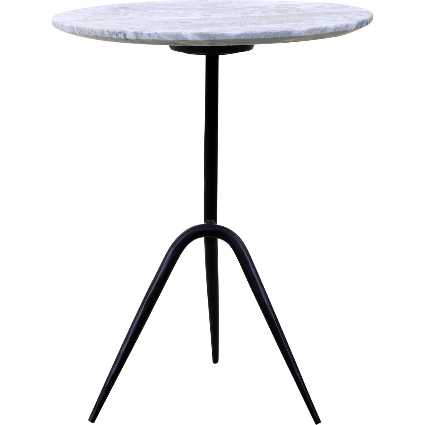 012 SI-2242851 | Additional Silo | Glacier 18" Accent Table by World Interiors in powder coated black. Made from marble reclaimed iron in a modern style.