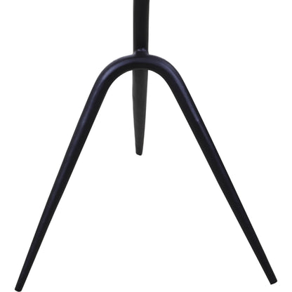 Glacier 18" Accent Table by World Interiors in powder coated black. Made from marble reclaimed iron in a modern style.