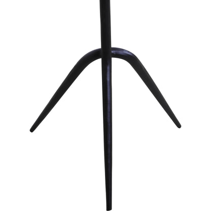Glacier 18" Accent Table by World Interiors in powder coated black. Made from marble reclaimed iron in a modern style.