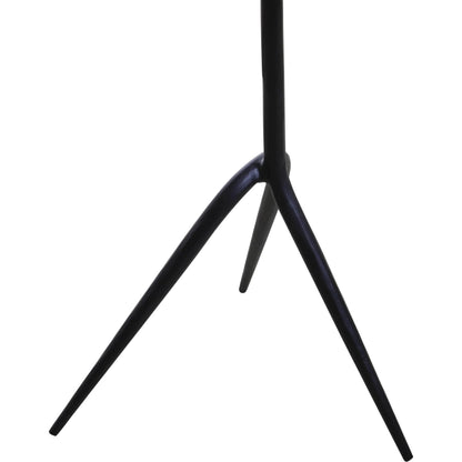 Glacier 18" Accent Table by World Interiors in powder coated black. Made from marble reclaimed iron in a modern style.
