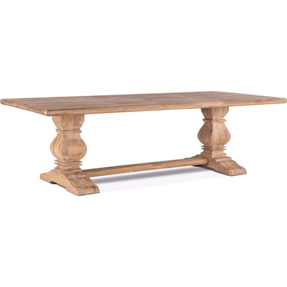 Pengrove Dining Table by World Interiors in light brown and antique oak. Made from mango wood in a cottage & farmhouse style.