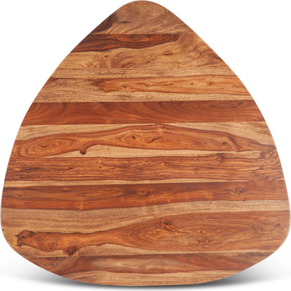 Arrey 37" Coffee Table by World Interiors in russett and natural. Made from sheesham wood in a transitional style.