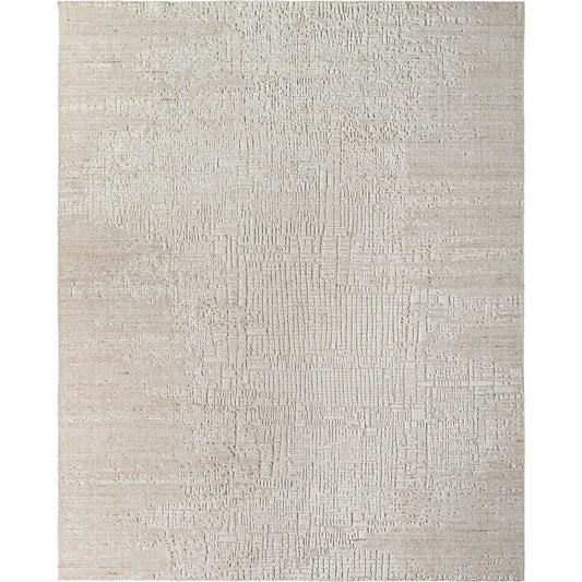 Finesse Rug - 487683 by Surya in pale slate, light grey, sterling grey, metallic - silver. Made from face: 65% wool, 35% viscose in a unique style.
