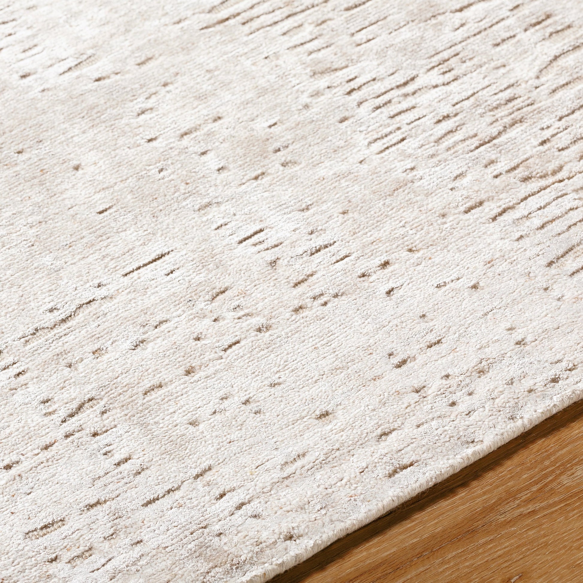 Finesse FSS-2303 Rug by Surya in light beige. Made from face: 65% wool, 35% viscose in a unique style.