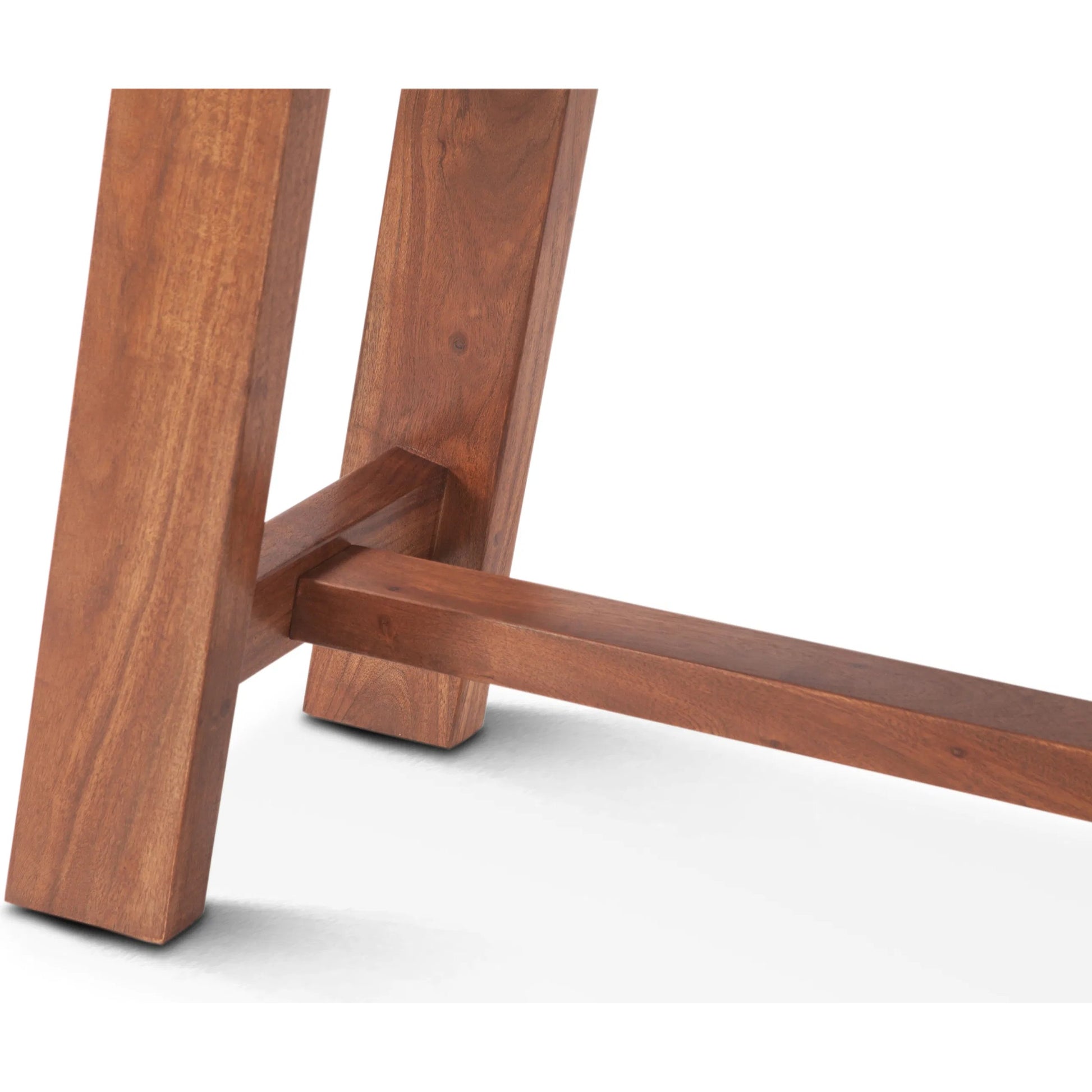Stavanger 60" Counter Bench by World Interiors in browns and cinnamon brown. Made from acacia wood in a transitional style.